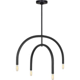 Hadden Chandelier — 22", Midnight Black