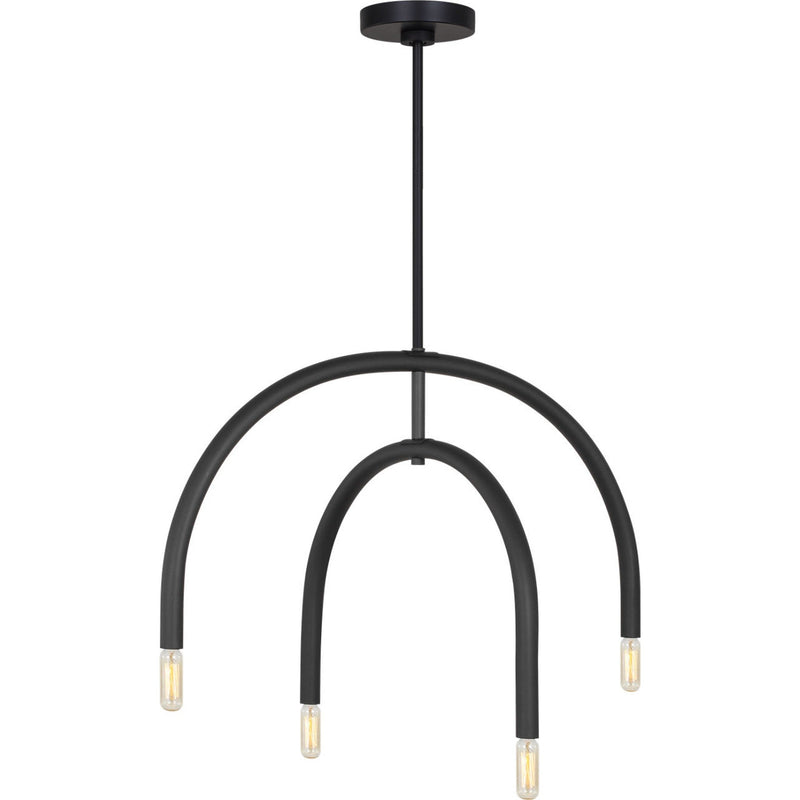 Hadden Chandelier — 22", Midnight Black
