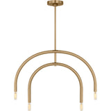 Hadden Chandelier — 22", Satin Brass