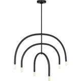 Hadden Chandelier — 36", Midnight Black