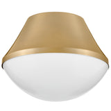 Haddie Flush Mount Lacquered BrassBy Lark Living - Front View