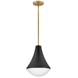 Haddie LED Pendant Light Black By Lark Living-Front view