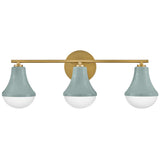 Haddie LED Vanity Light 3 Lights Seafoam By Lark Living 