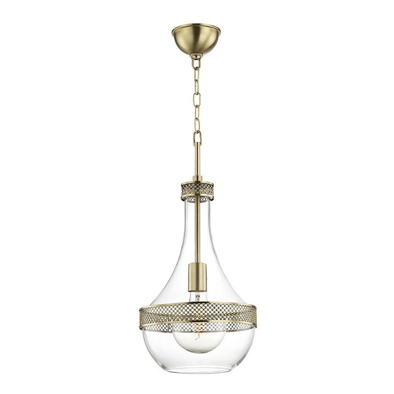 Hagen Pendant - 10.5 Inch - Aged Brass by Hudson Valley
