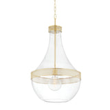 Hagen Pendant - 17.5 Inch - Aged Brass by Hudson Valley
