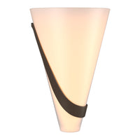Half Cone Wall Sconce in Bronze, Left by Hubbardton Forge
