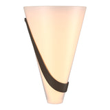 Half Cone Wall Sconce in Bronze, Left by Hubbardton Forge
