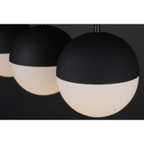 Half Moon 3-Light LED Pendant by ET2 - Black