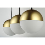 Half Moon 3-Light LED Pendant by ET2 - Metallic Gold