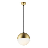 Half Moon LED Pendant by ET2 - Single, Metallic Gold