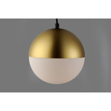Half Moon LED Pendant by ET2 - Single, Metallic Gold