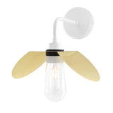 Hali Wall Light - White & Polished Brass Shade