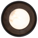 Haloa Wall Light Stained Dark Brown By Renwil Main View 1