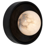 Haloa Wall Light Stained Dark Brown By Renwil Side View 2
