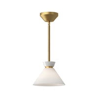 Halston Pendant — 8 Inch, Brushed Gold