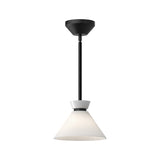 Halston Pendant — 8 Inch, Matte Black