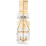 Hampton Pendant Small Star Cut Aged Brass by Hudson Valley