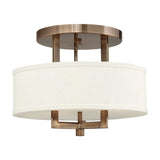 Hampton Semi-Flush Mount - Brushed Bronze - by Hinkley