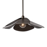 Hana Pendant Large, shown in Dark Smoke, by Hubbardton Forge