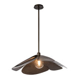 Hana Pendant Large, shown in Dark Smoke, by Hubbardton Forge