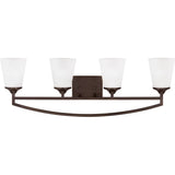 Hanford Vanity Light — 33.5 Inch, Brushed Nickel