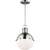 Hanks Pendant — 8 1/8", Brushed Nickel
