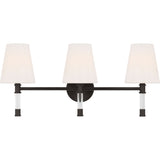 Hanover Vanity Light — 24 5/8", Milk, Aged Iron
