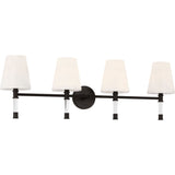 Hanover Vanity Light — 34 1/8", Milk, Aged Iron