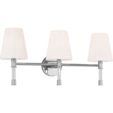 Hanover Vanity Light — 24 5/8", Milk, Polished Nickel