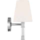 Hanover Vanity Light — 15", Milk, Polished Nickel