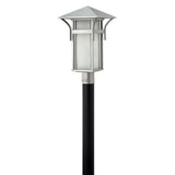 Harbor Medium Post Mount Lantern - Titanium - by Hinkley