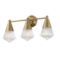 Hargreaves Bath Vanity Light Natural Aged Brass by Maxim Lighting