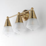 Hargreaves Bath Vanity Light Natural Aged Brass by Maxim Lighting
