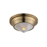 Hargreaves Flush Mount Natural Aged Brass by Maxim Lighting