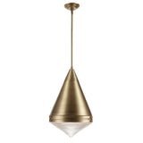 Hargreaves Pendant Natural Aged Brass by Maxim Lighting