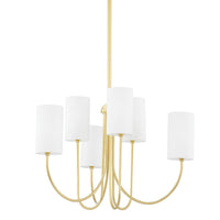 Harlem Chandelier - 6-Light - Aged Brass by Hudson Valley