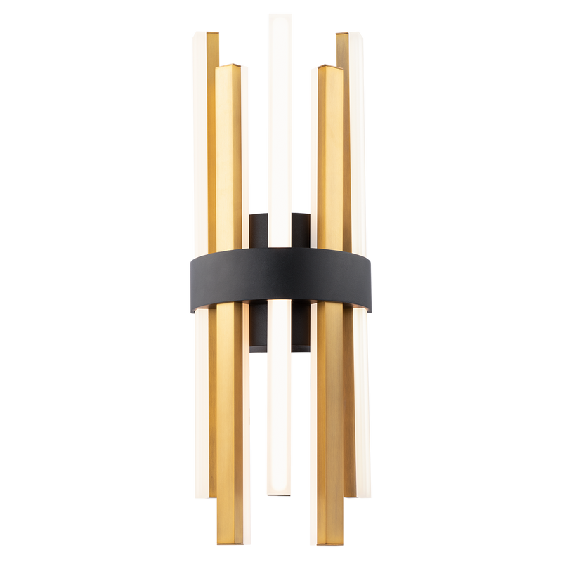 Harmonix Wall Sconce By Modern Forms Black Aged Brass