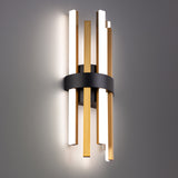 Harmonix Wall Sconce By Modern Forms Black Aged Brass Finish