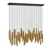 Harmony Medium Adjustable LED Linear - Heritage Brass - by Fredrick Ramond