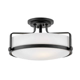 Harper Medium Semi-Flush Mount - Black - by Hinkley