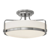 Harper Medium Semi-Flush Mount - Brushed Nickel - by Hinkley