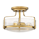 Harper Medium Semi-Flush Mount - Heritage Brass - by Hinkley