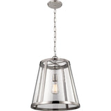 Harrow Pendant — 16", Polished Nickel