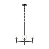 Hartley Chandelier — 24", Clear, Aged Iron