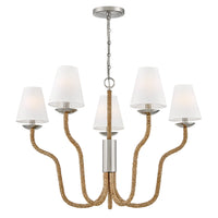 Harwich Medium Chandelier - Polished Nickel - by Hinkley