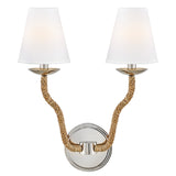 Harwich Medium Two Light Sconce - Polished Nickel - by Hinkley