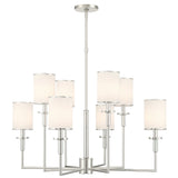 Hatfield Chandelier Polished Nickel By Crystorama-Front View1