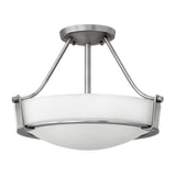 Hathaway Medium Semi-Flush Mount - Antique Nickel - by Hinkley