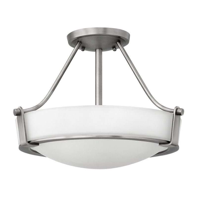 Hathaway Medium Semi-Flush Mount - Antique Nickel - by Hinkley