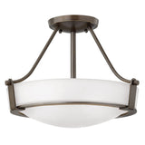 Hathaway Medium Semi-Flush Mount - Olde Bronze - by Hinkley